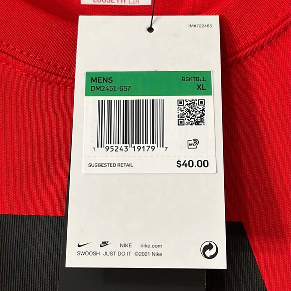 NIKE MEN’s BSKBLL Tee-Shirt - Size XL - Picture 9 of 9